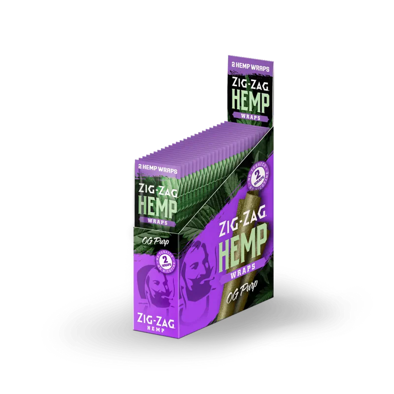 Photograph of product: Zig Zag Hemp Wraps - 2pk/ OG Purp