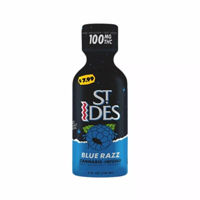 Photograph of product: Blue Razz | 100mg Shot - 
