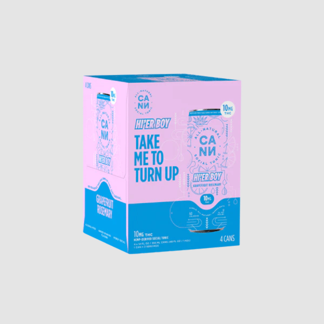 Photograph of product: Hi'er Boys | Grapefruit Rosemary | 4pk 12oz Can - 