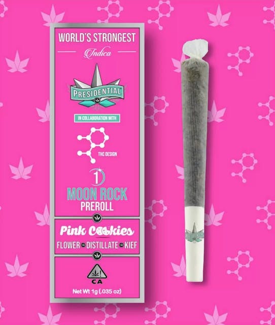 Photograph of product: Pink Cookies Moon Rock Pre-Roll - 