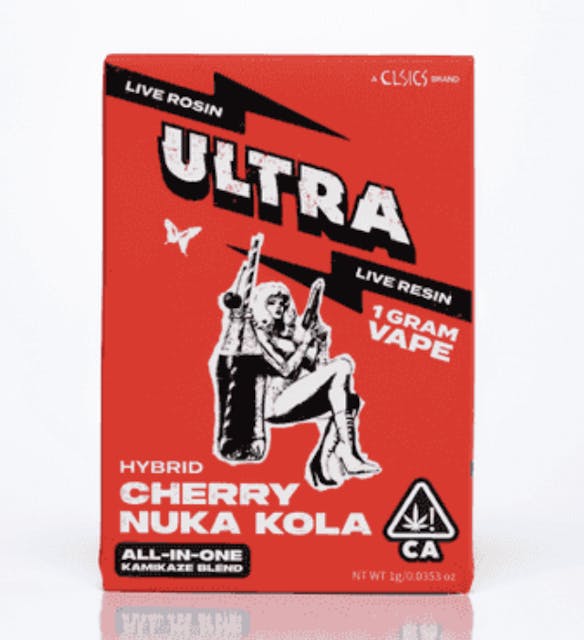 Photograph of product: Cherry Nuka Kola - Live Rosin/Live Resin All-In-One Vape - 1g - 