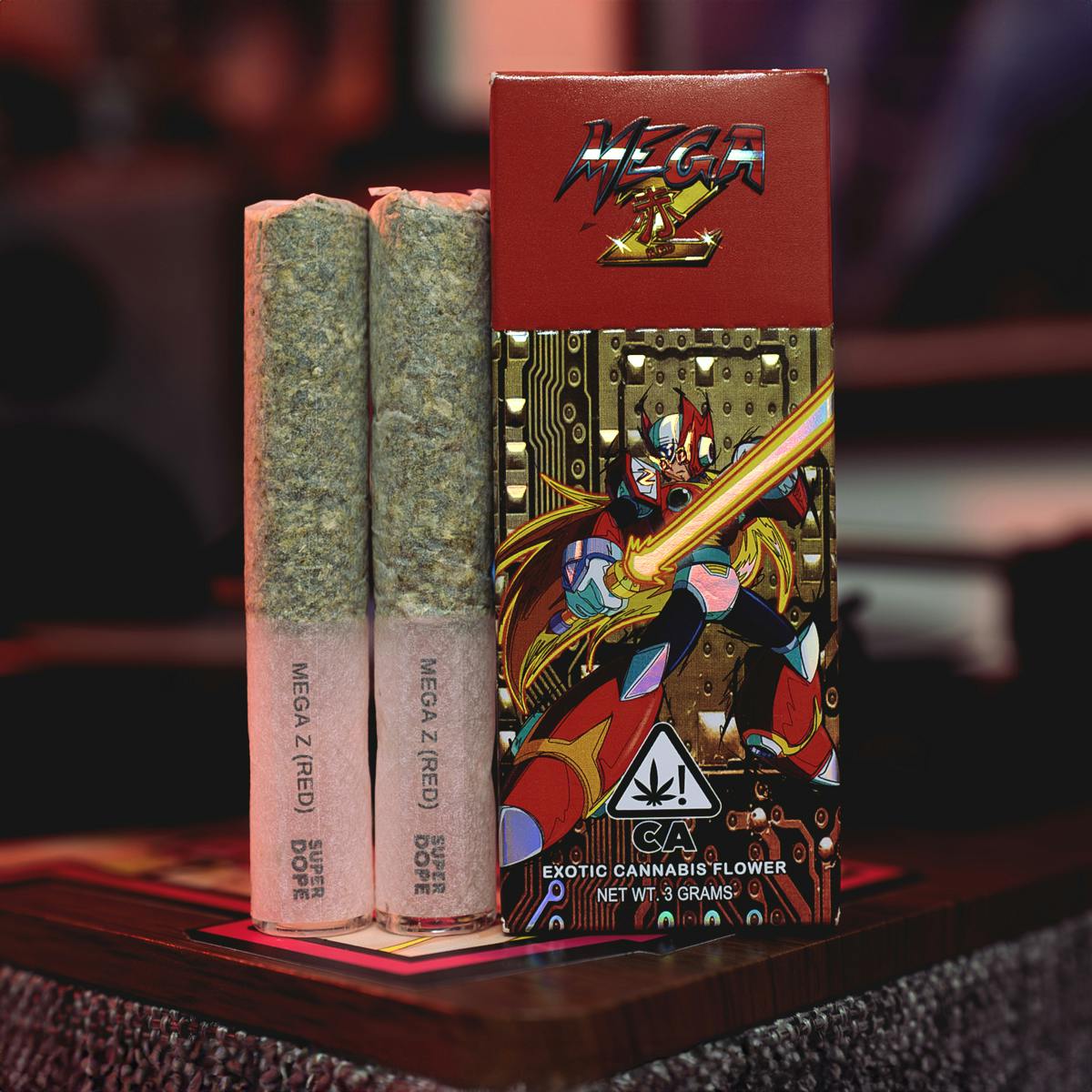 Photograph of product: SUPER DOPE MEGA Z RED 2PK PREROLLS