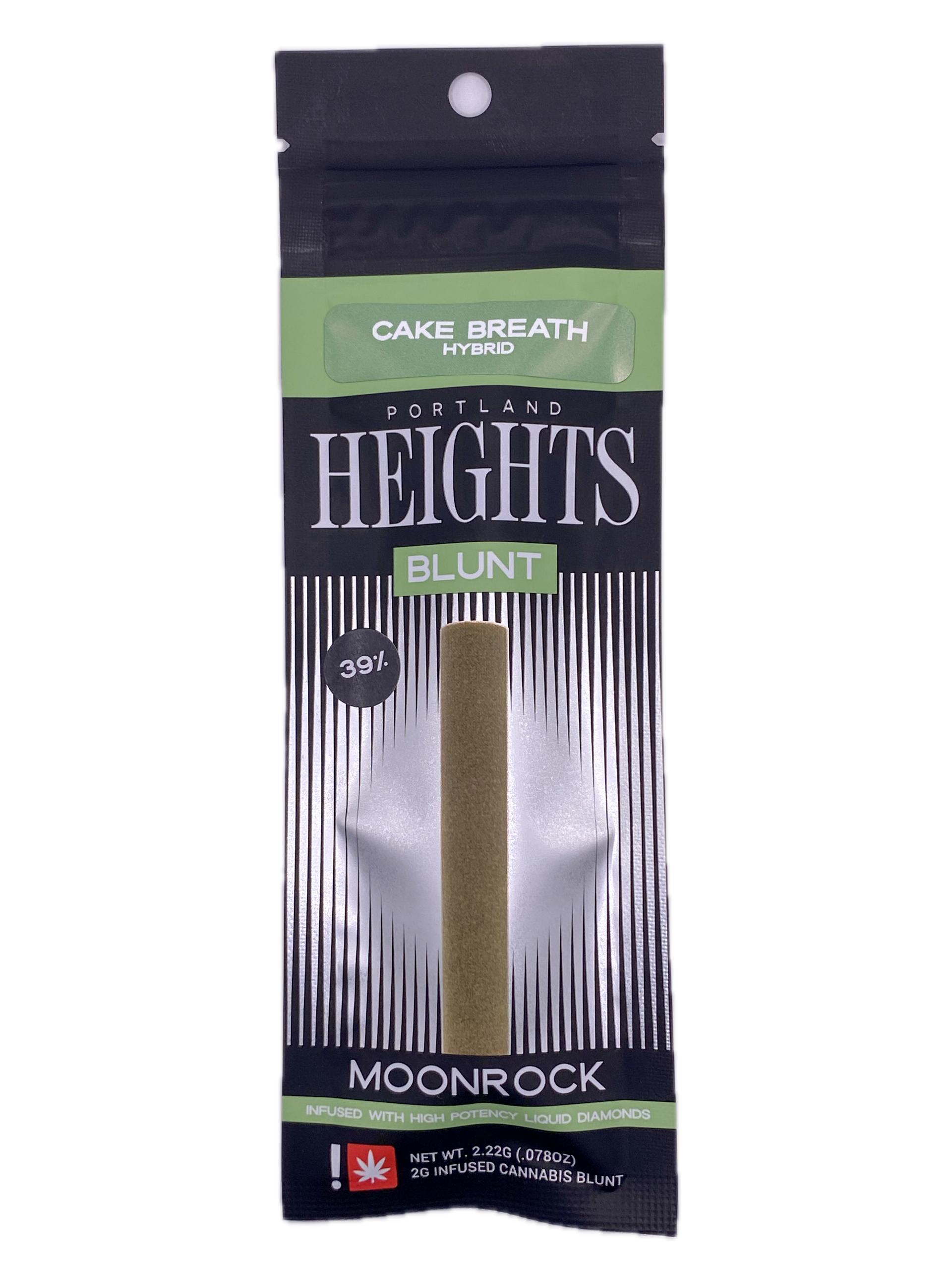 Photograph of product: PORTLAND HEIGHTS - MOONROCK - BLUNT - 2G - HYBRID - CAKE BREATH