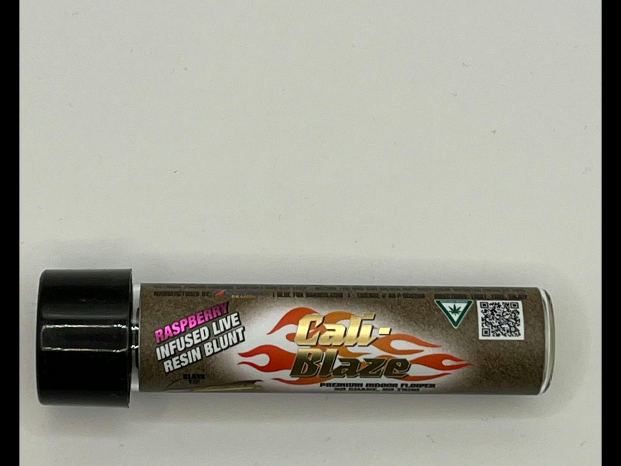 Photograph of product: CALI-BLAZE | RASPBERRY | INFUSED LIVE RESIN BLUNT | 1.2G