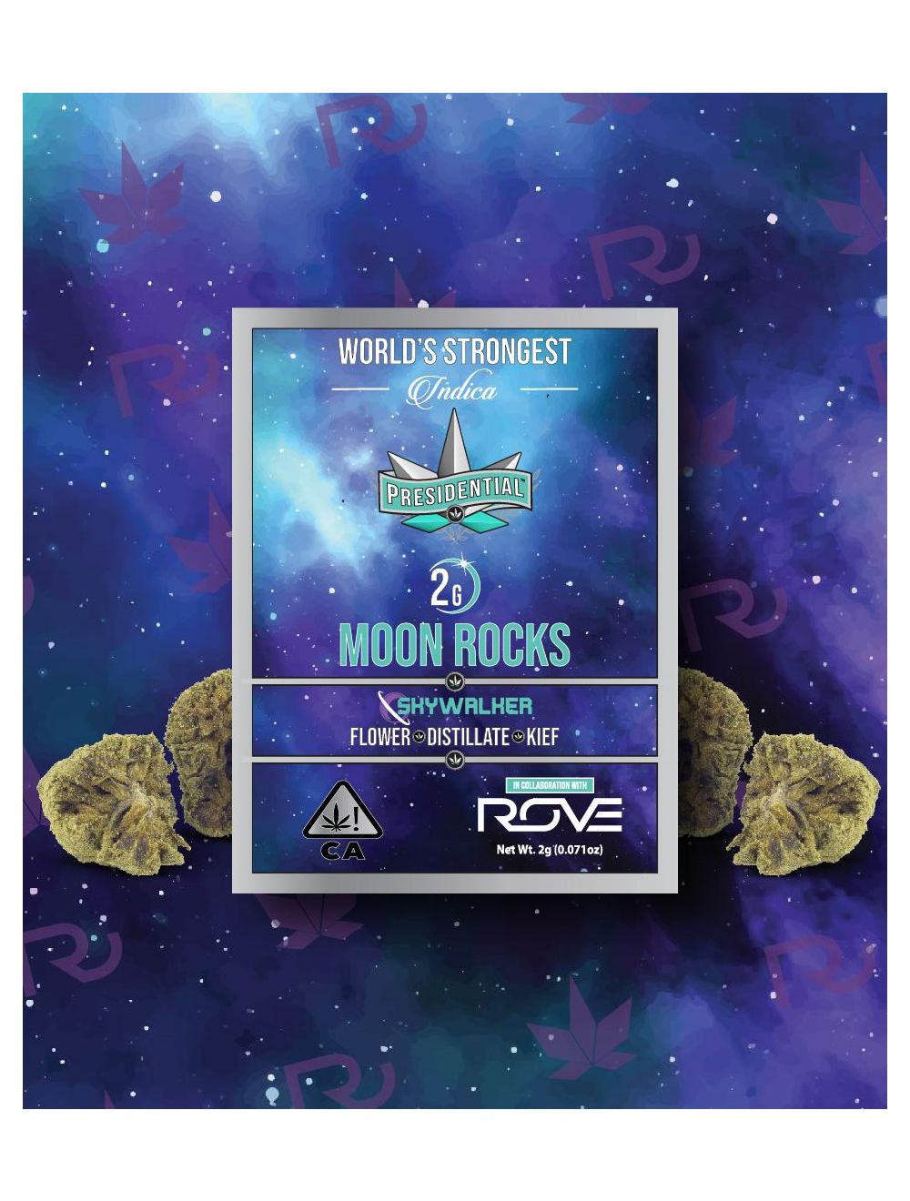 Photograph of product: Skywalker [I] Moon Rocks Flower | Presidential - 2g