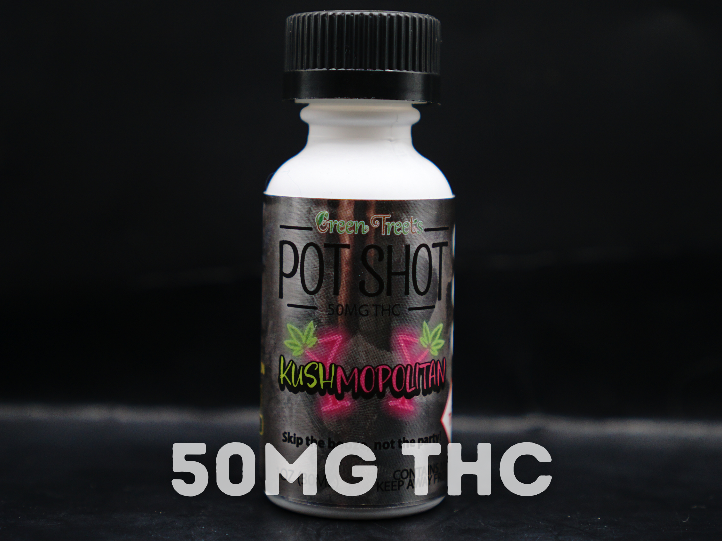 Photograph of product: Green Treets Pot Shot - Kushmopoltian 50mg