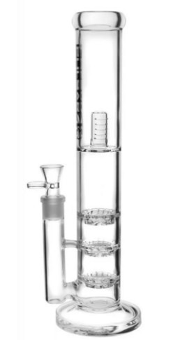 Photograph of product: Pulsar Triple Turbine Perc Straight Tube Bong