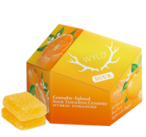 Photograph of product: Wyld | Sour Tangerine Gummies | 100MG (H)
