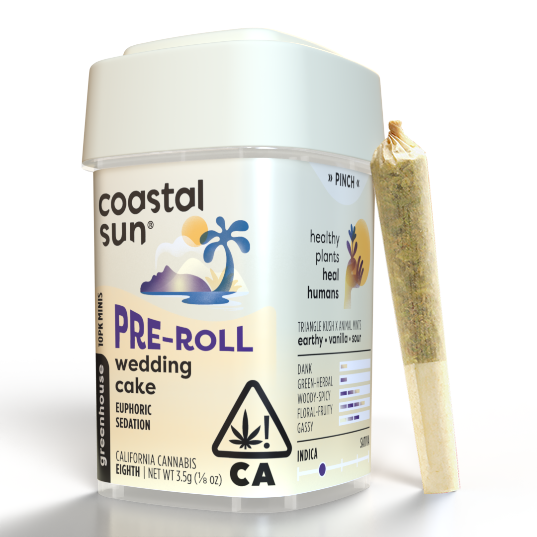 Photograph of product: Wedding Cake Greenhouse 0.35g Pre-Roll 10pk 3.5g