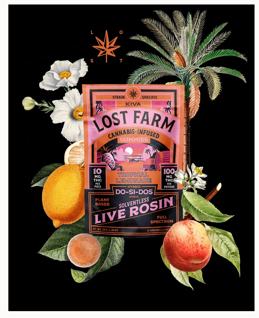 Photograph of product: Lost Farm | Tropical Lemonade | Do-Si-Do | 10mg | 10pk