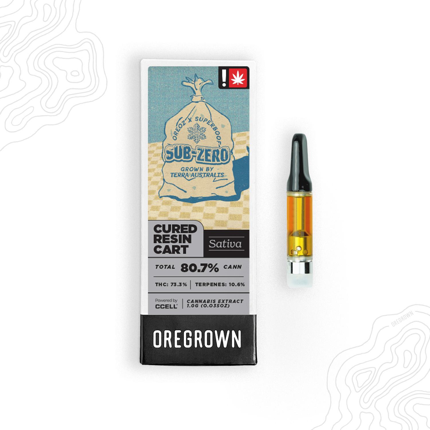 Photograph of product: Oregrown | Sub Zero Cured Caviar Cartridge