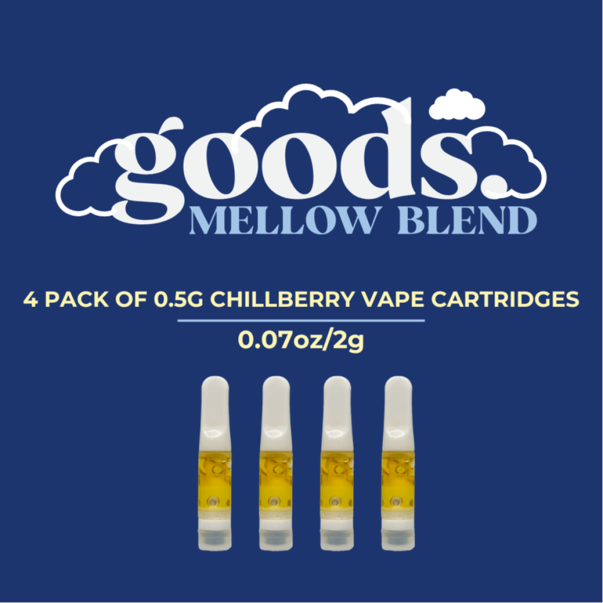 Photograph of product: Chill Berry | Distillate Cartridge 4pk | 2g