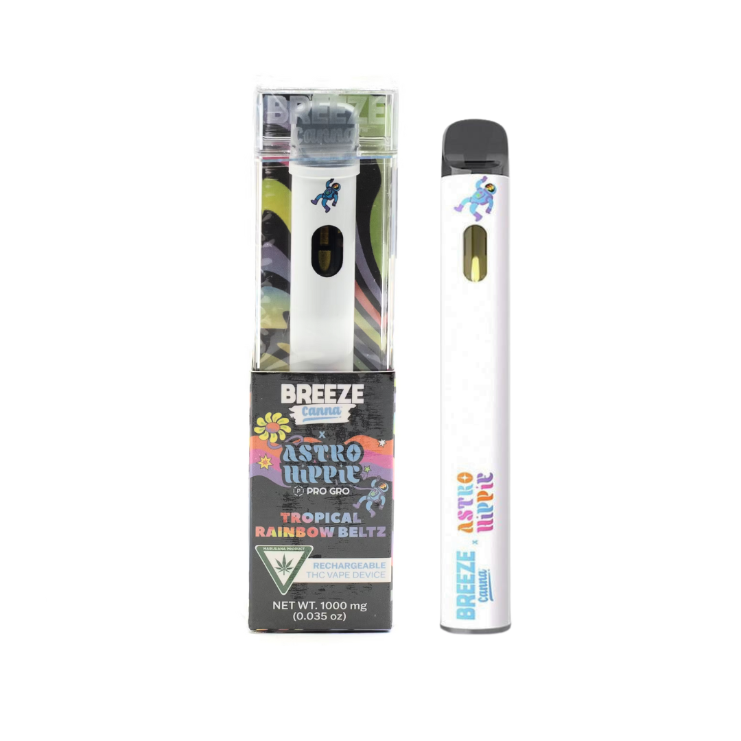Photograph of product: Breeze | Astro Hippie Tropical Rainbow Beltz Disposable Vape | 1g
