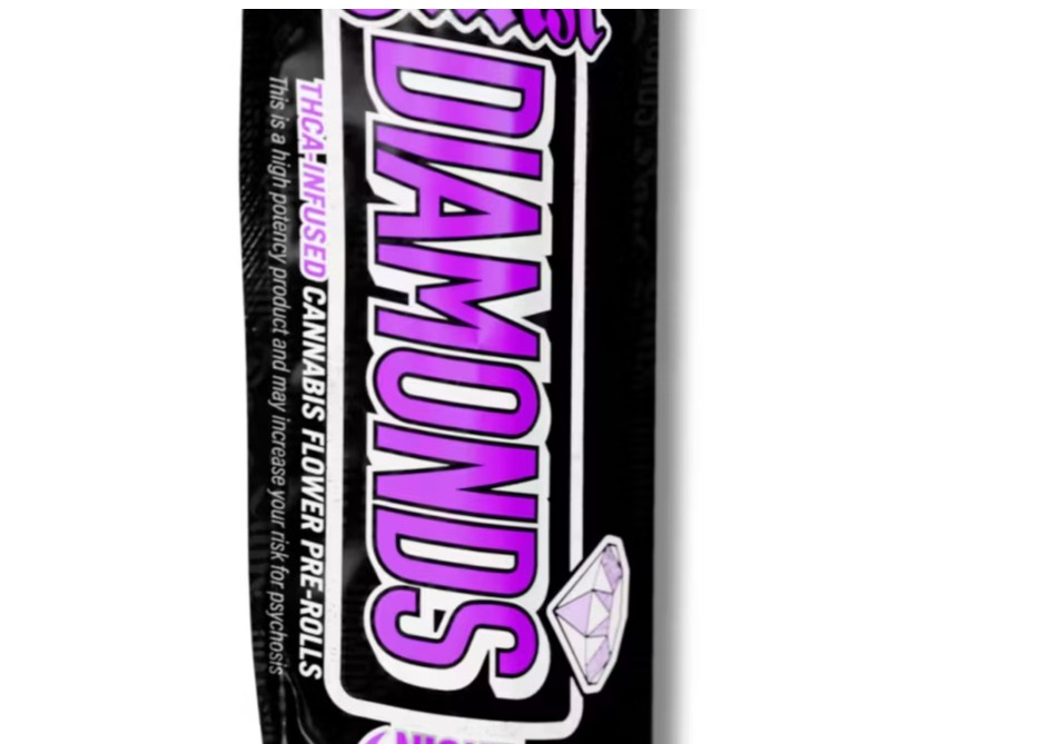Photograph of product: Dank Diamond - Infused - Pre-Rolls - Marquise Cut (I)