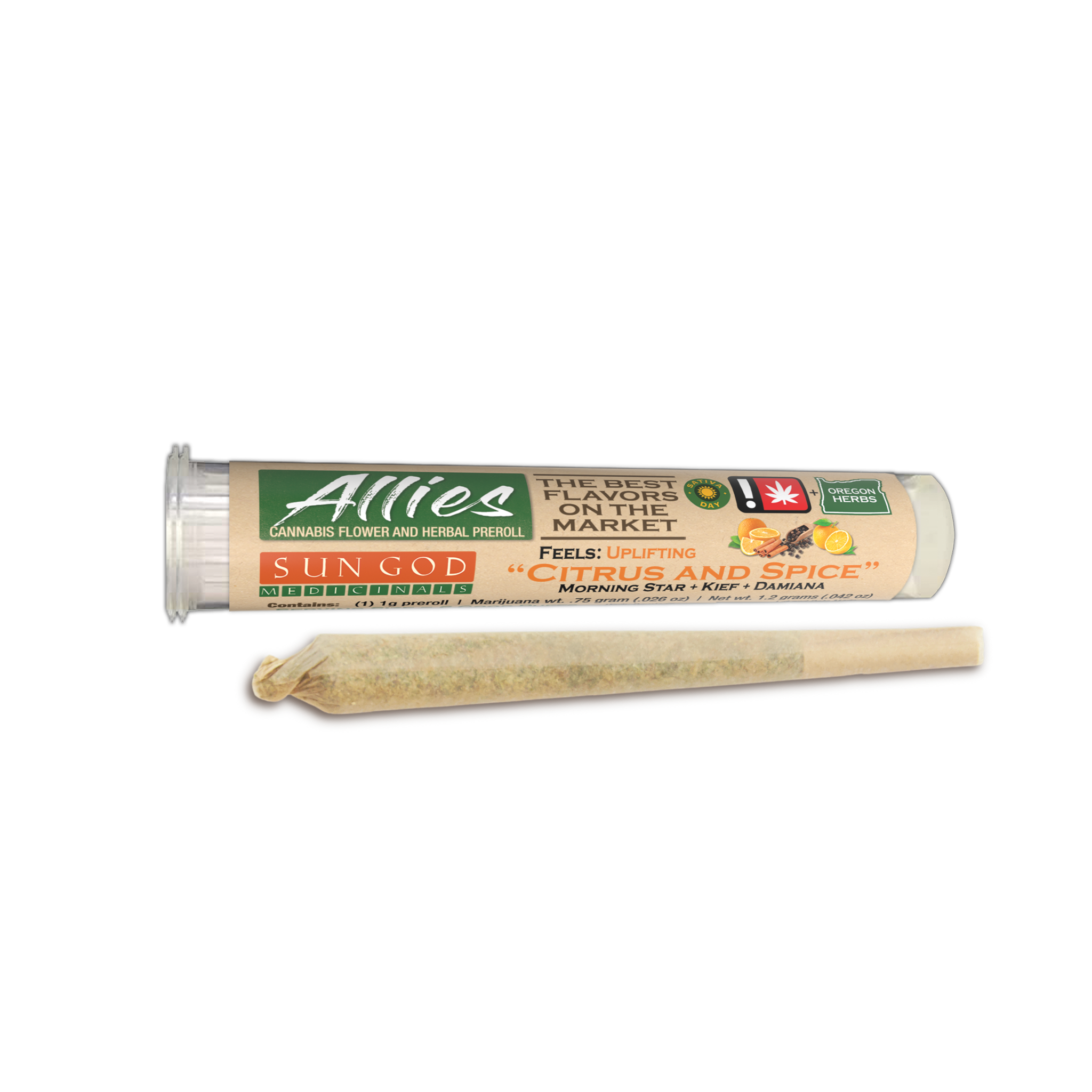 Photograph of product: Citrus and Spice Pre-Rol