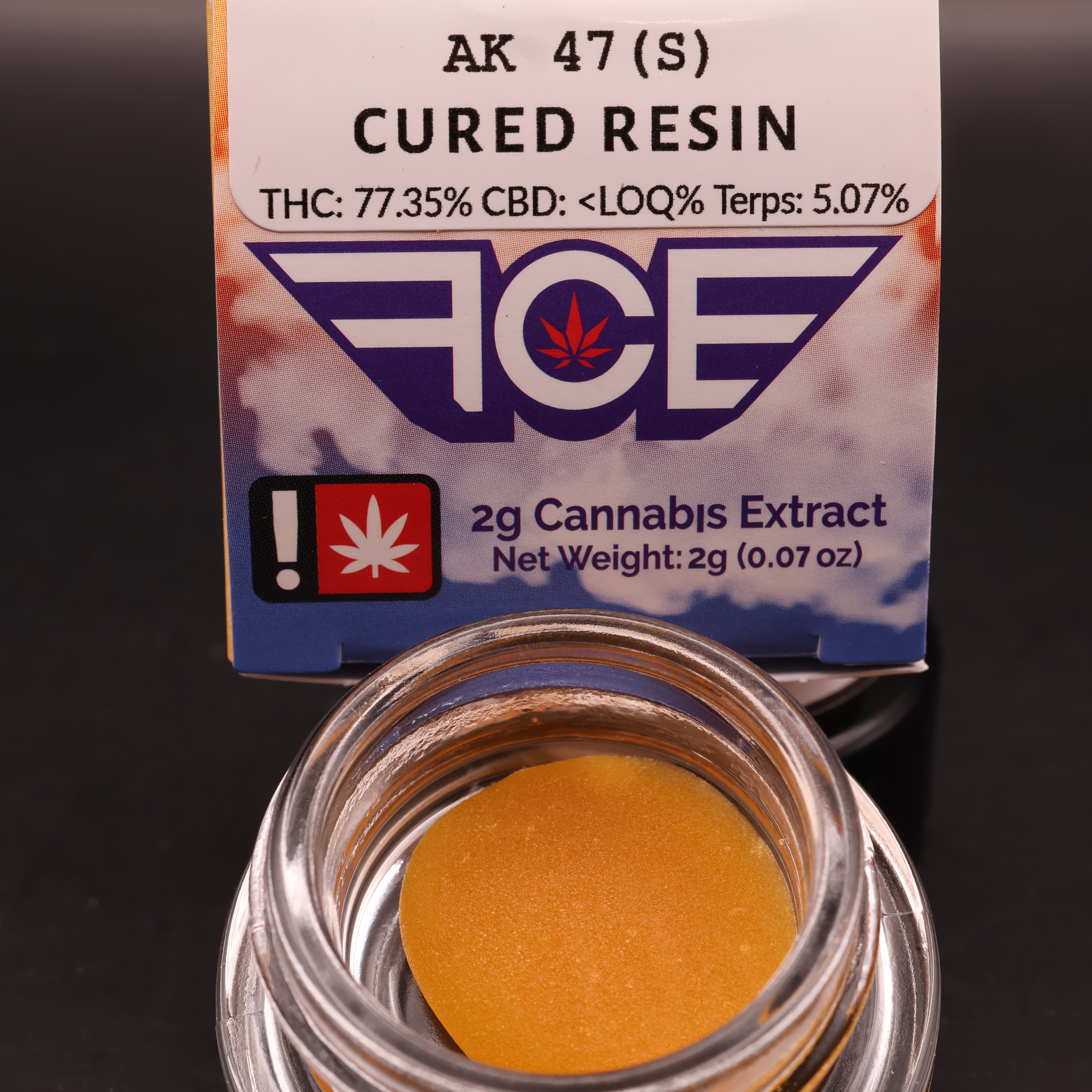 Photograph of product: AK-47 Cured Resin Dab (FCE)