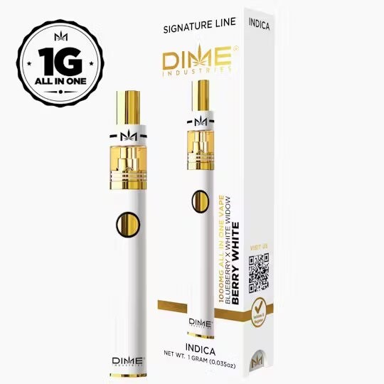 Photograph of product: BERRY WHITE ALL IN ONE VAPE