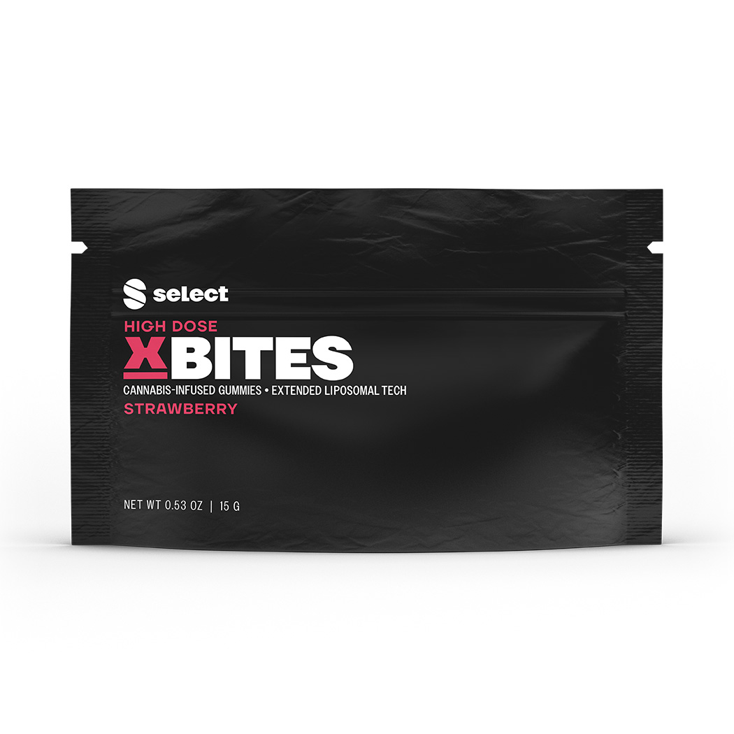 Photograph of product: X-Bites Strawberry Supercharge Gummies (20-Pack | 50mg Each)