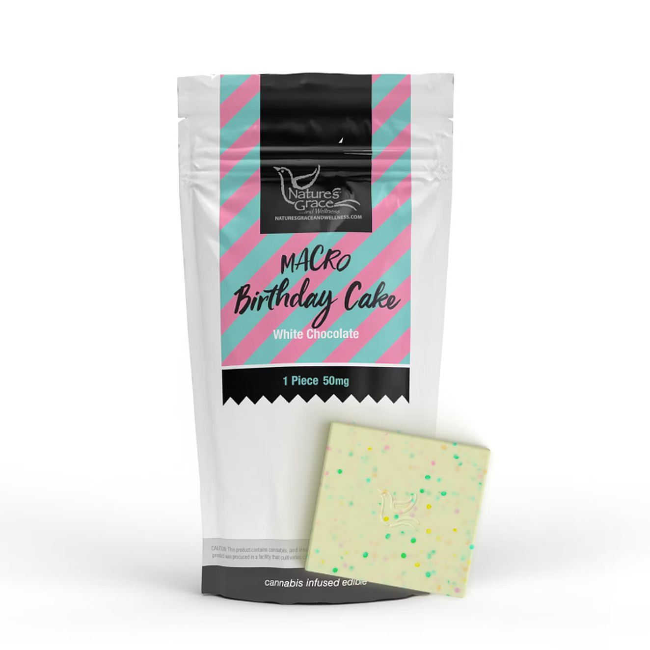 Photograph of product: Birthday Cake White Chocolate Bite 1Pk - Hybrid (Macro Dose)