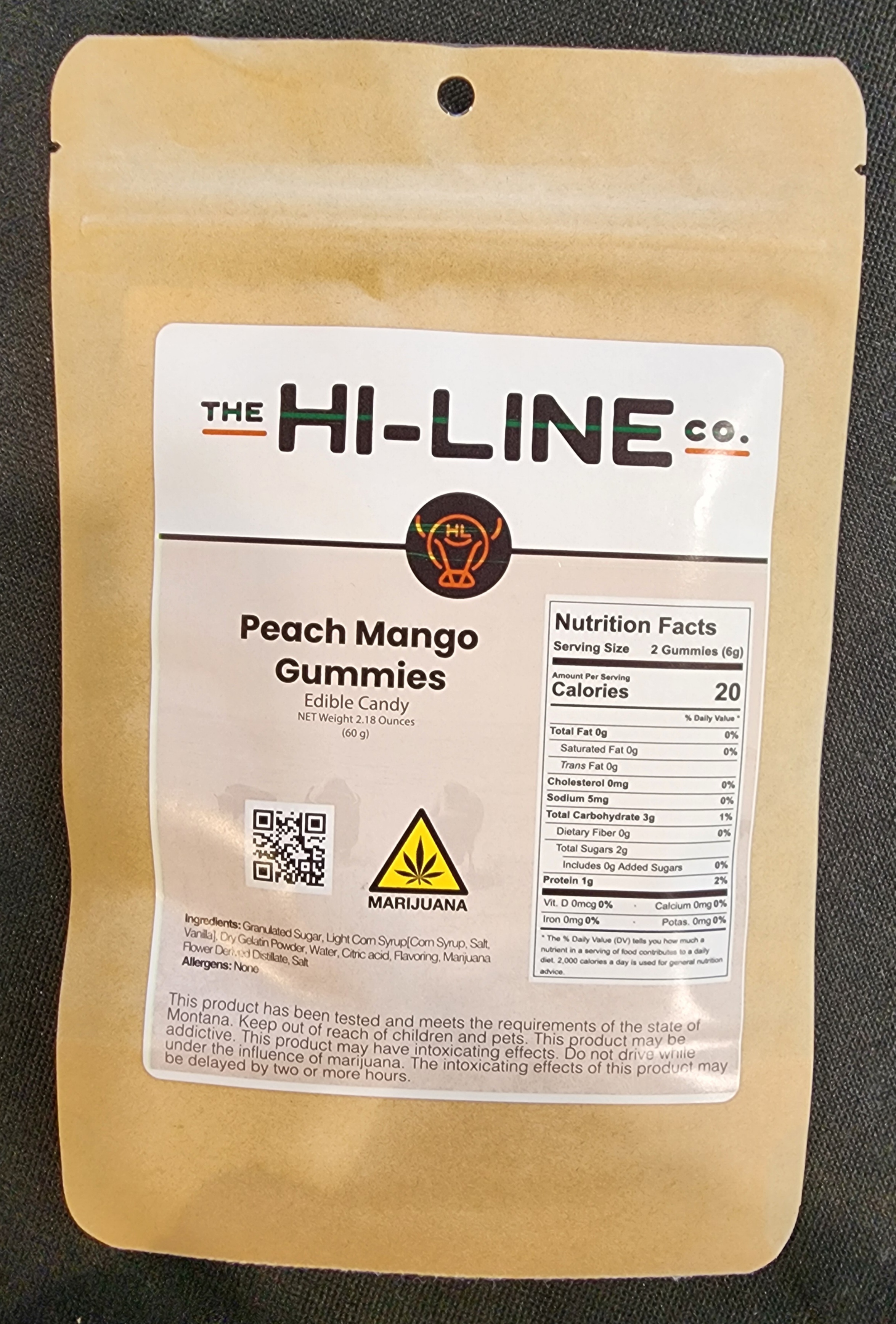 Photograph of product: Peach Mango Gummies  - The Hi-Line Co