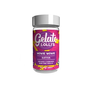 Photograph of product: Mowie Wowie Lolli's 3g 5pk Diamond Infused Pre-Rolls - Gelato