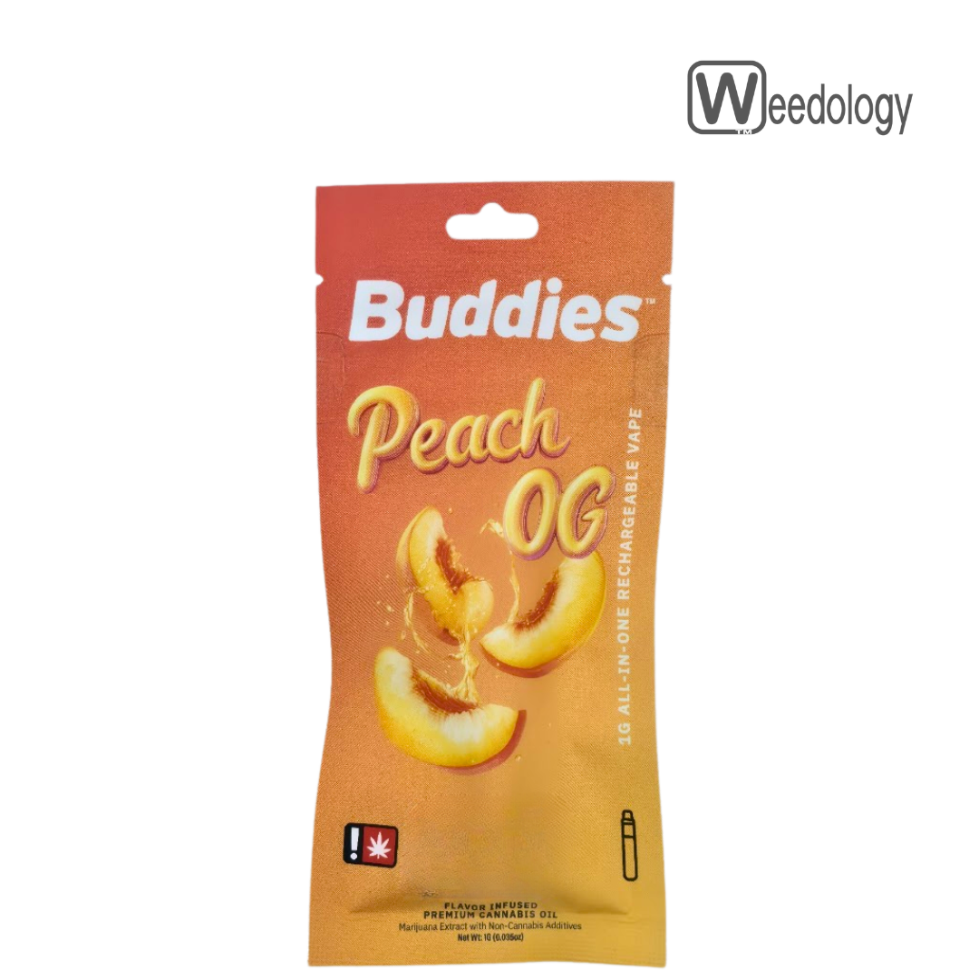 Photograph of product: Buddies 1g PEACH OG FLAV-DST AIO