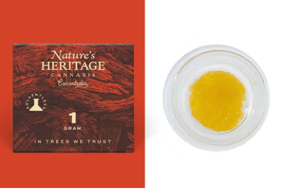 Photograph of product: Concentrate - Nature's Heritage - Cherimoya #1 (IH) - Live Badder 1g