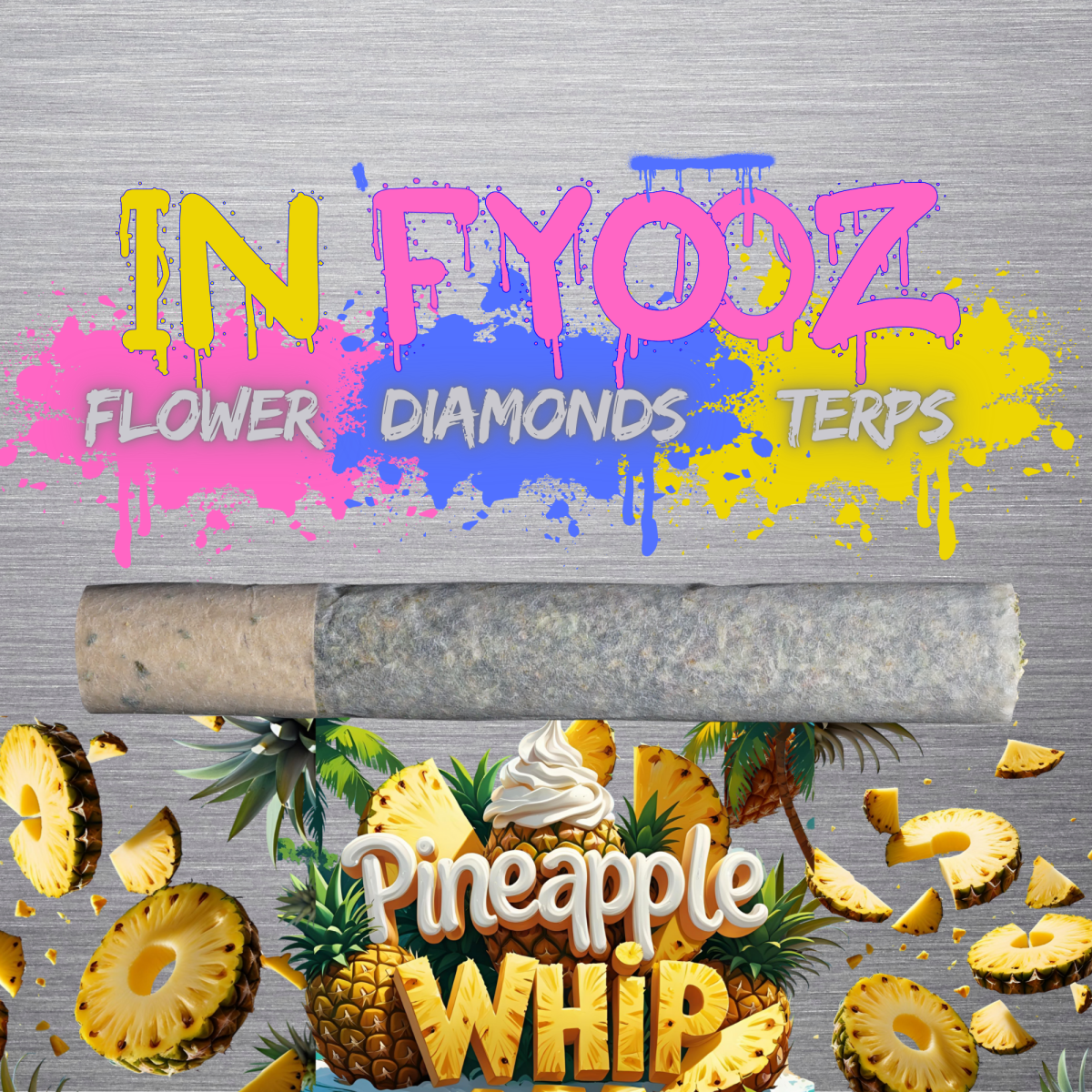 Photograph of product: Pineapple Whip Infused Pre-Roll | 1g - In"Fyooz