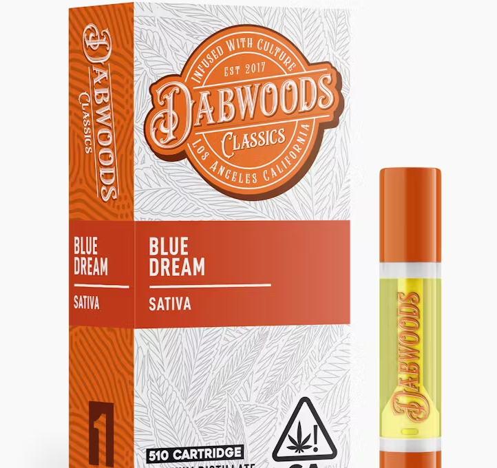 Photograph of product: Dabwoods Blue Dream Oui'd Cartridge 1g