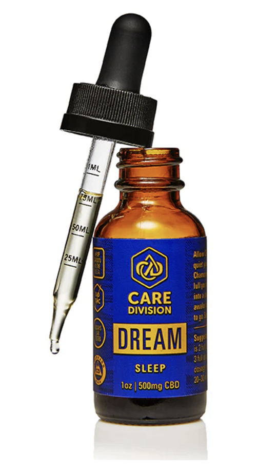 Photograph of product: Care Division Tincture - "Dream" 5:1 - CBD + 100mg TH-oui