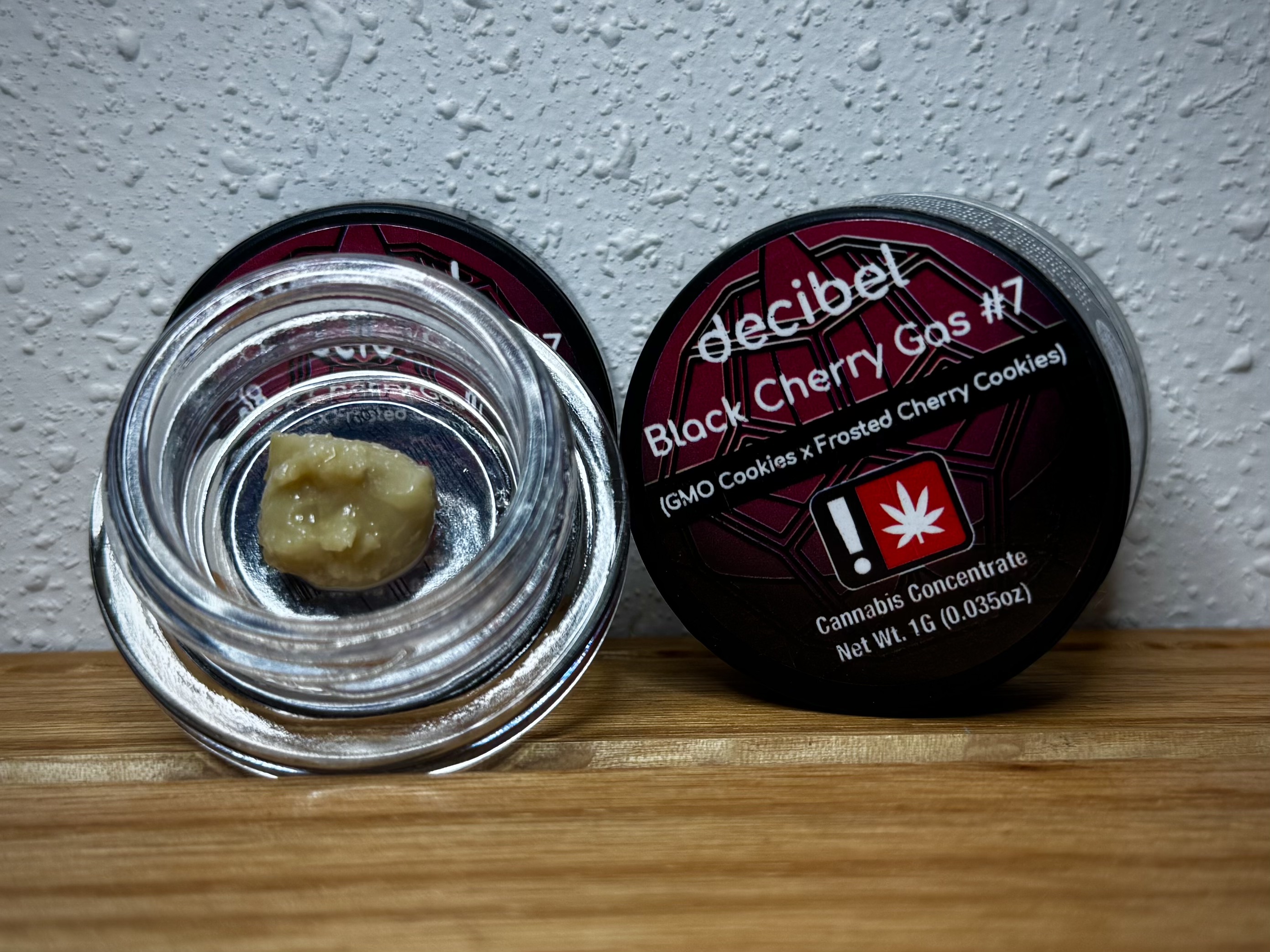 Photograph of product: Black Cherry Gas Live Rosin 159u - Decibel Farms