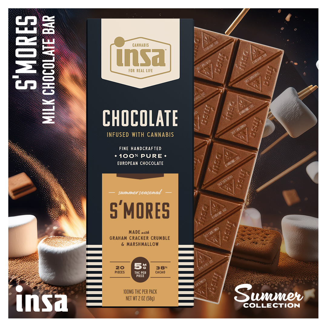 Photograph of product: Chocolates - S'mores Chocolate Bar - 100mg