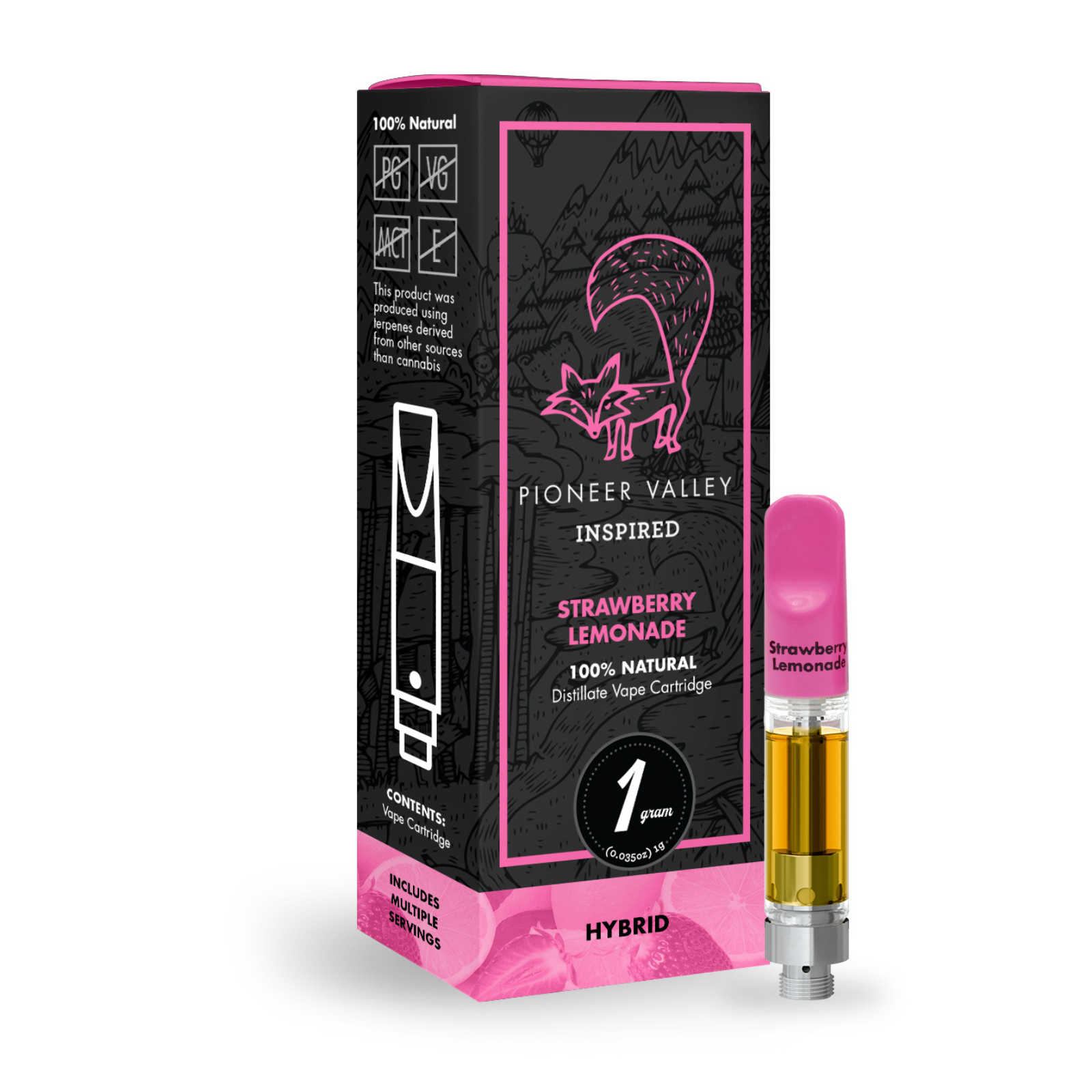 Photograph of product: 1000mg Vape | Strawberry Lemonade | Pioneer Valley