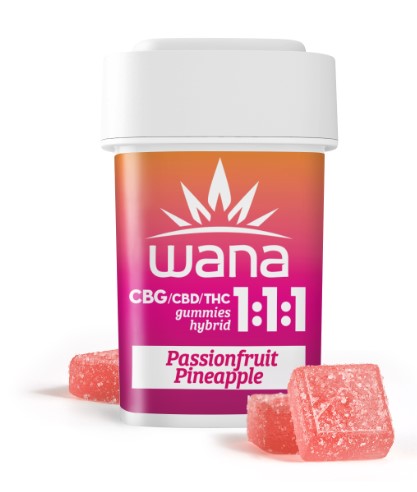 Photograph of product: Passionfruit Pineapple | 1:1:1 - CBG:CBD:THC | 100mg