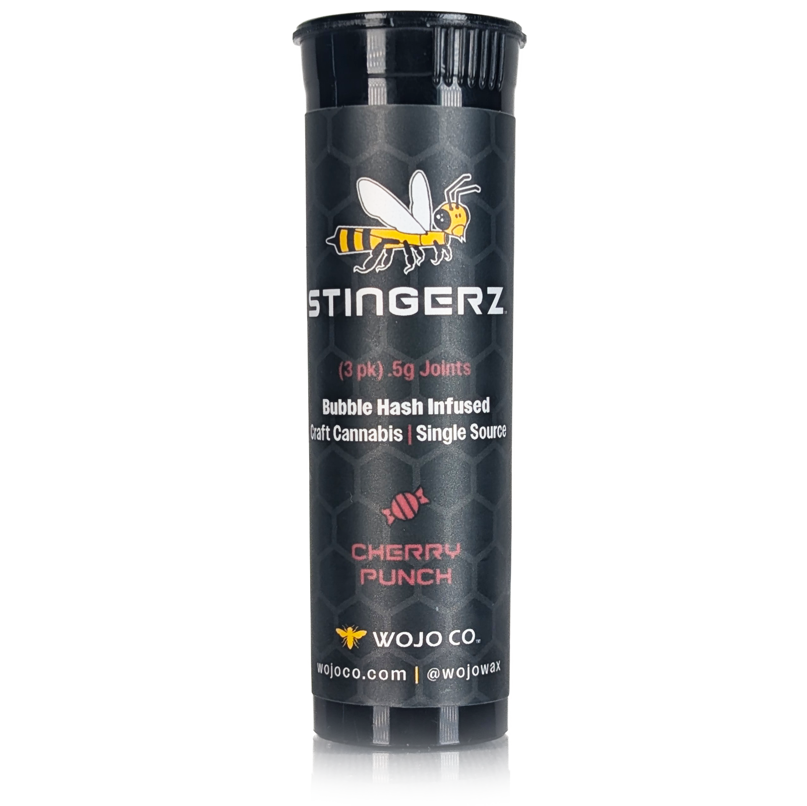 Photograph of product: CHERRY PUNCH - STINGERZ - (3X.5G) BUBBLE au chocolat INFUSED PRE-ROLLS