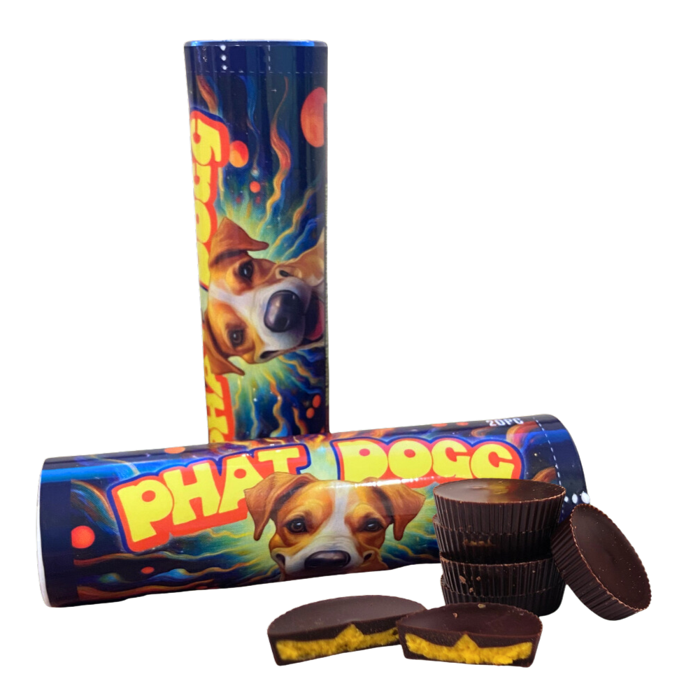 Photograph of product: Phat Dogg I Orange Coins | 100mg