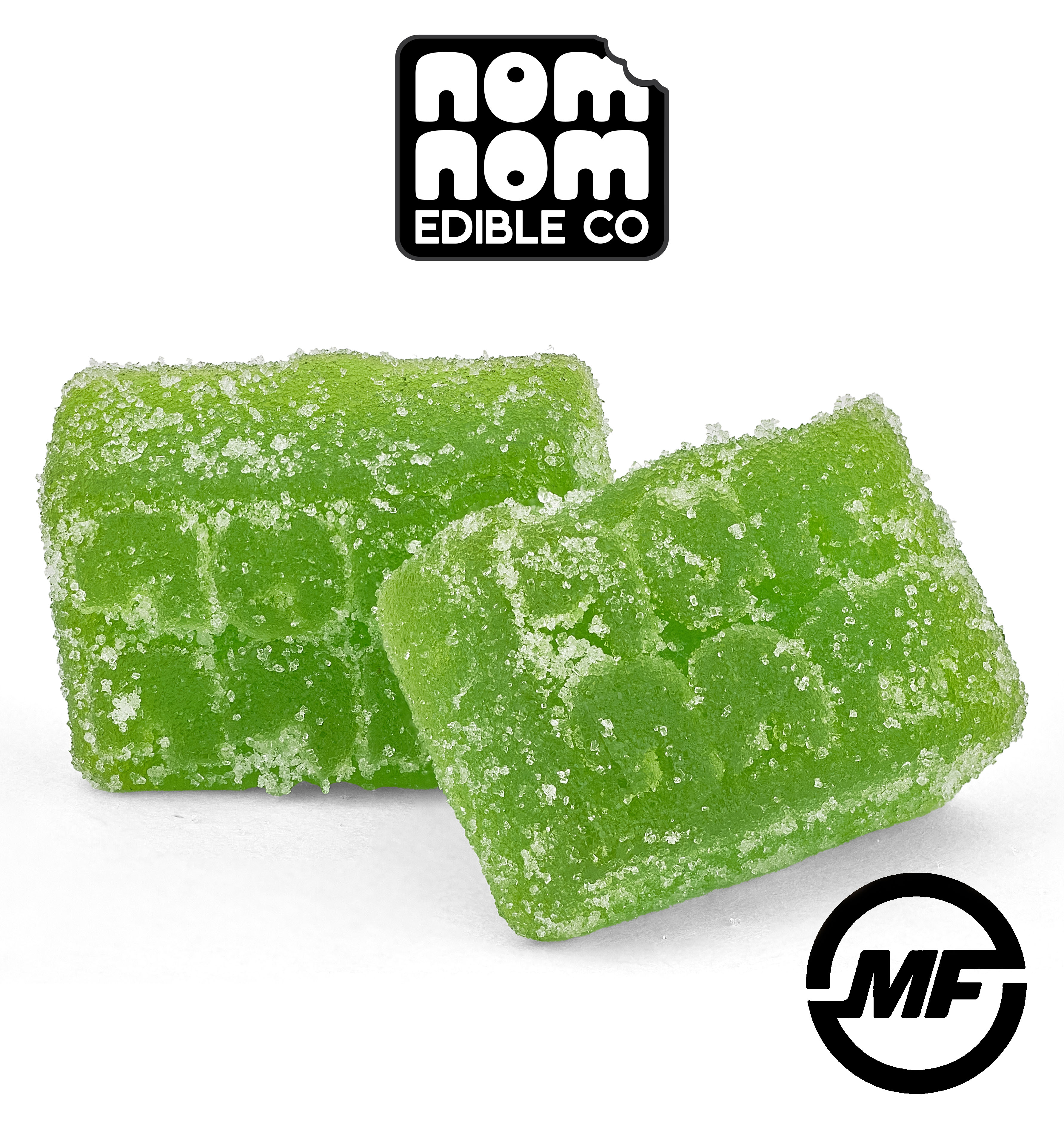 Photograph of Product: Nom Nom Edible Co. | Johnny Apple | 200mg Live Resin Gummies