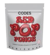 Photograph of product: Codes | Gummies | Red Pop Punch 100mg