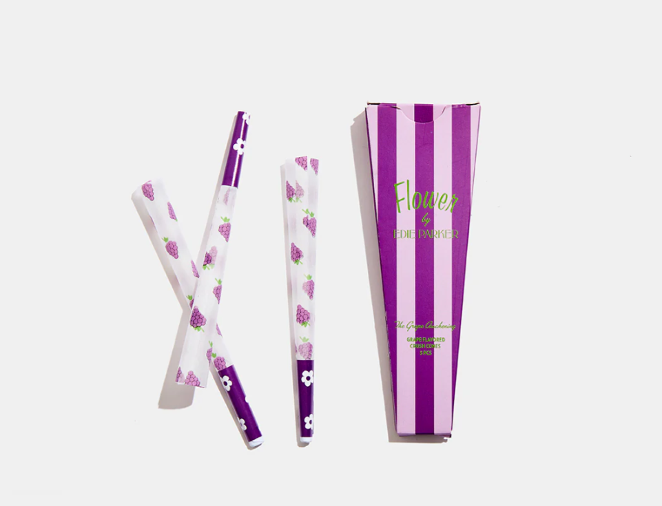 Photograph of product: Edie Parker Crush Cones Grape Awakening 3pk