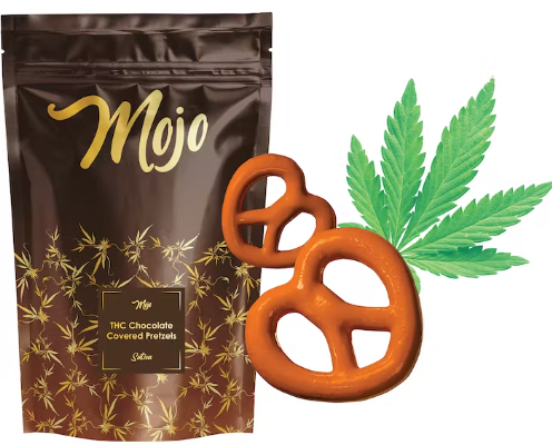 Photograph of product: Mojo Chocolate Covered Pretzels 200mg