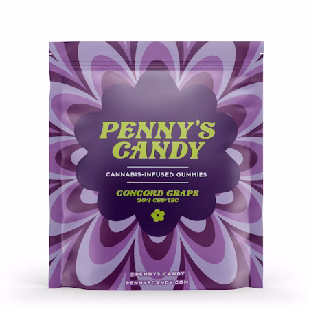 Photograph of product: Sour Concord Grape | 20: ummy 20mg TH-oui: 400mg CBD