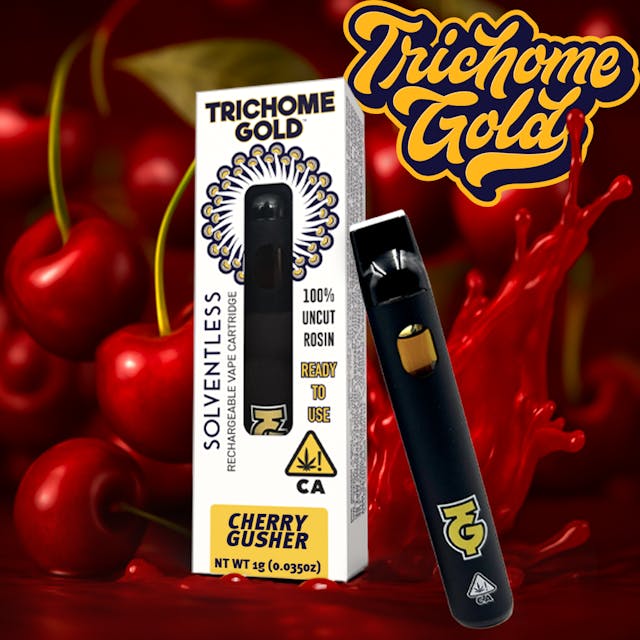 Photograph of product: Cherry Gusher Live Rosin AIO 1g - 