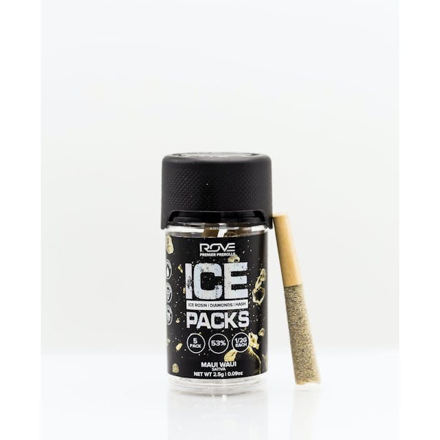 Photograph of product: Maui Waui | .5g x 5 Infused Pre-Roll Pack - 