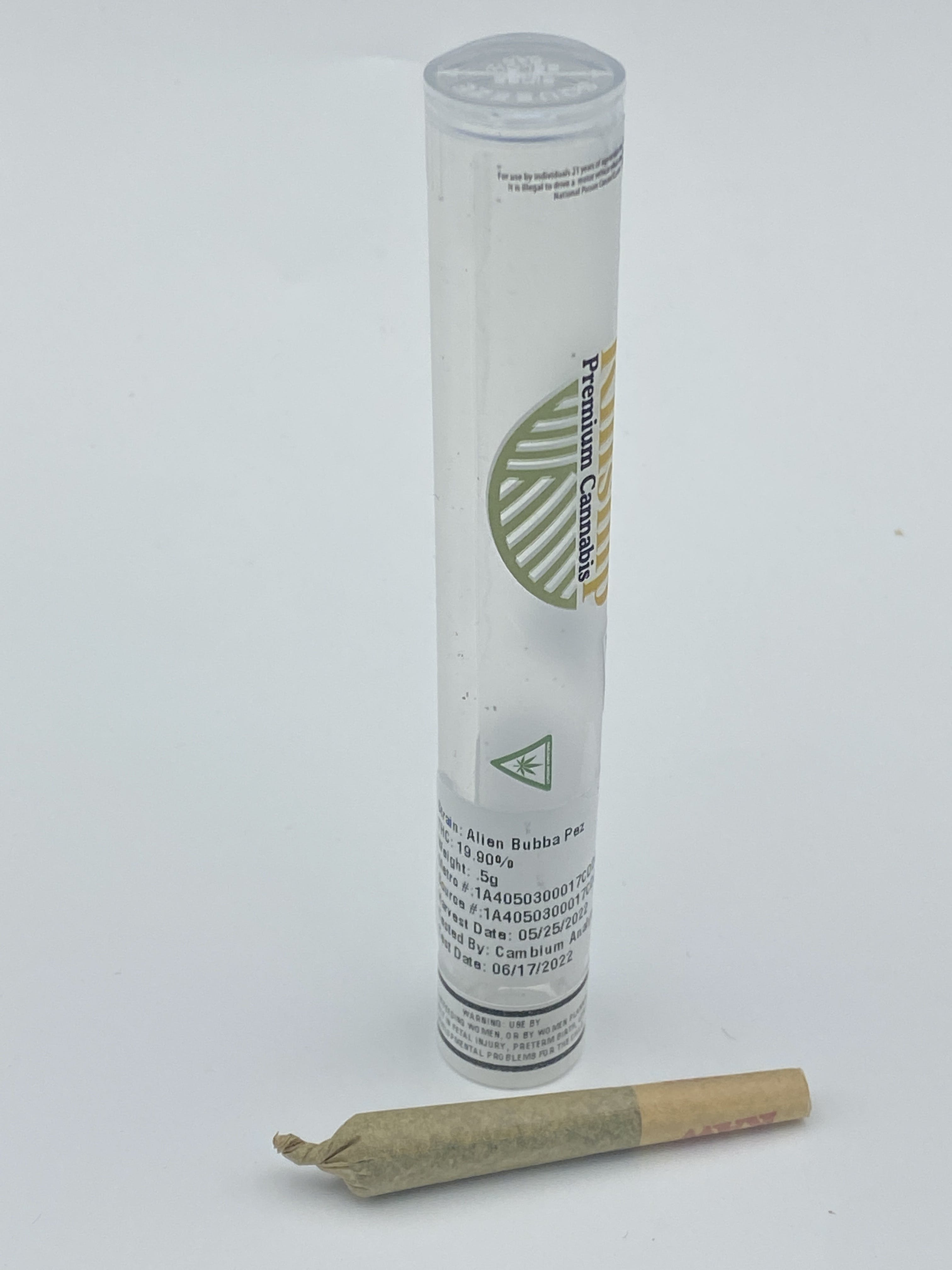 Photograph of product: Kinship | .5G Pre-Roll | Jet Fuel