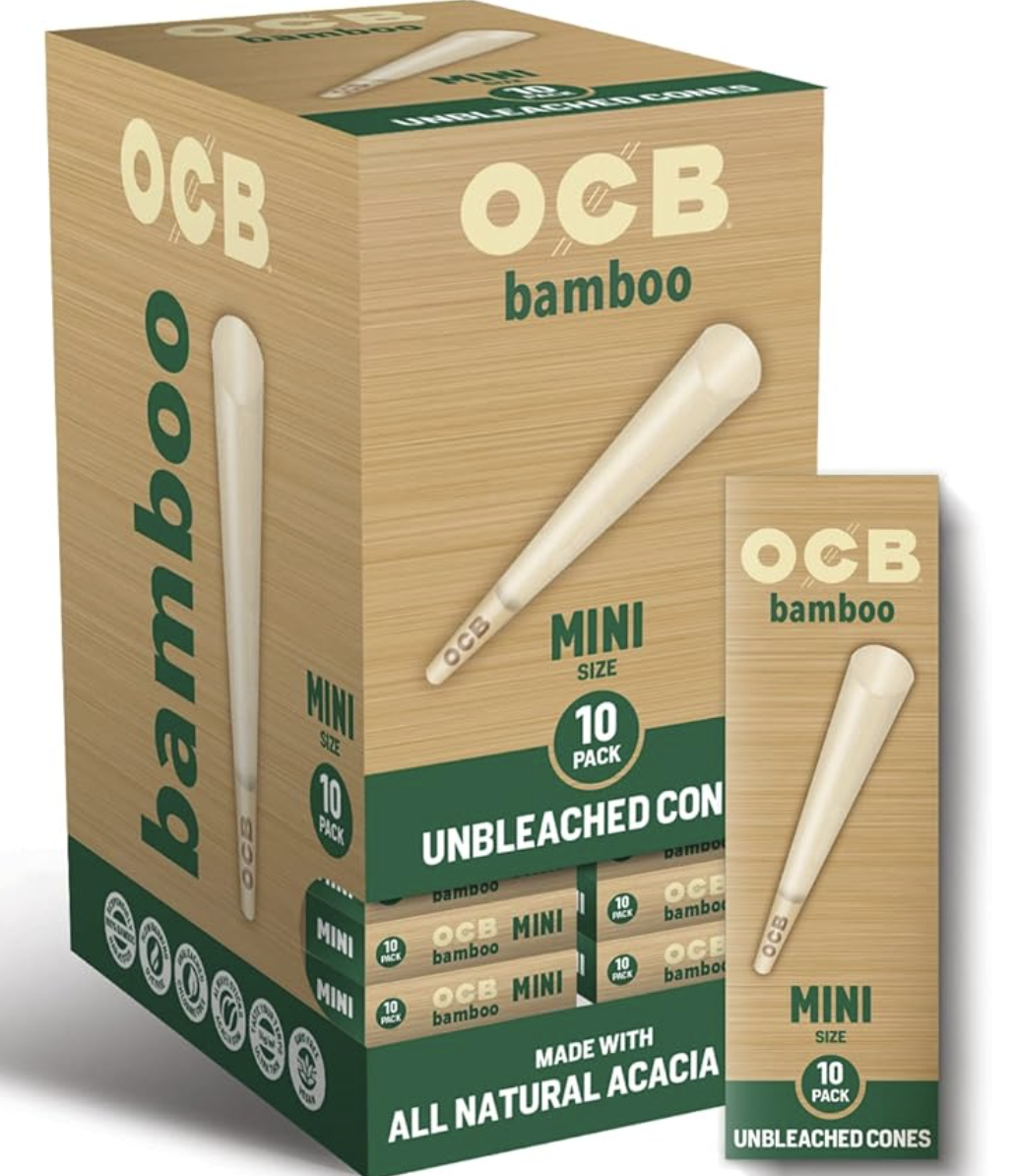 Photograph of product: OCB Unbleached Mini Cone - 10 Count