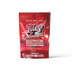 Photograph of product: Lilos Sleepy Cherry (I) 5:2.5:1 TH-oui:CBD:CBN Fruit Chews 50mg 10pc