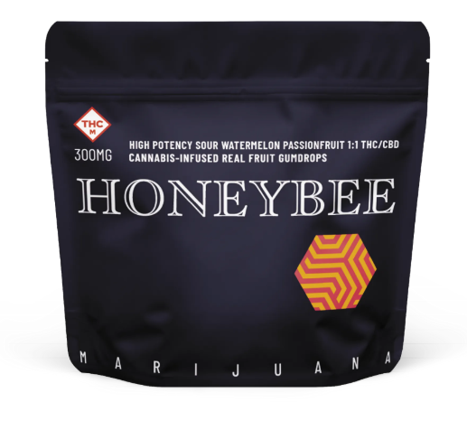 Photograph of product: 300mg Gummies | Sour Watermelon Passionfruit 1:1 TH-oui:CBD
