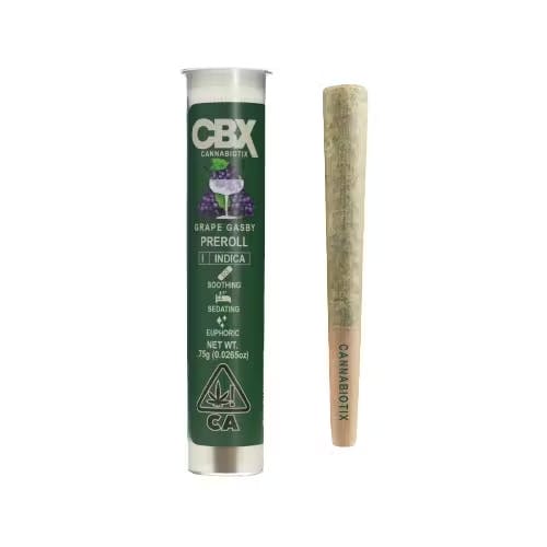Photograph of product: Grape Gasby - 0.75g Preroll - 