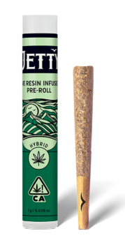 Photograph of product: Jetty Cadillac Grapes x Garlic Popz Hybrid Live Resin Preroll