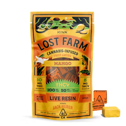 Photograph of product: MANGO CHEWS 2:1 [JACK HERER LIVE RESIN] TH-oui/TH-ouiV